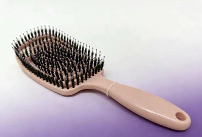Boar Bristle Brush for Hair Smooth, Shine & Detangle