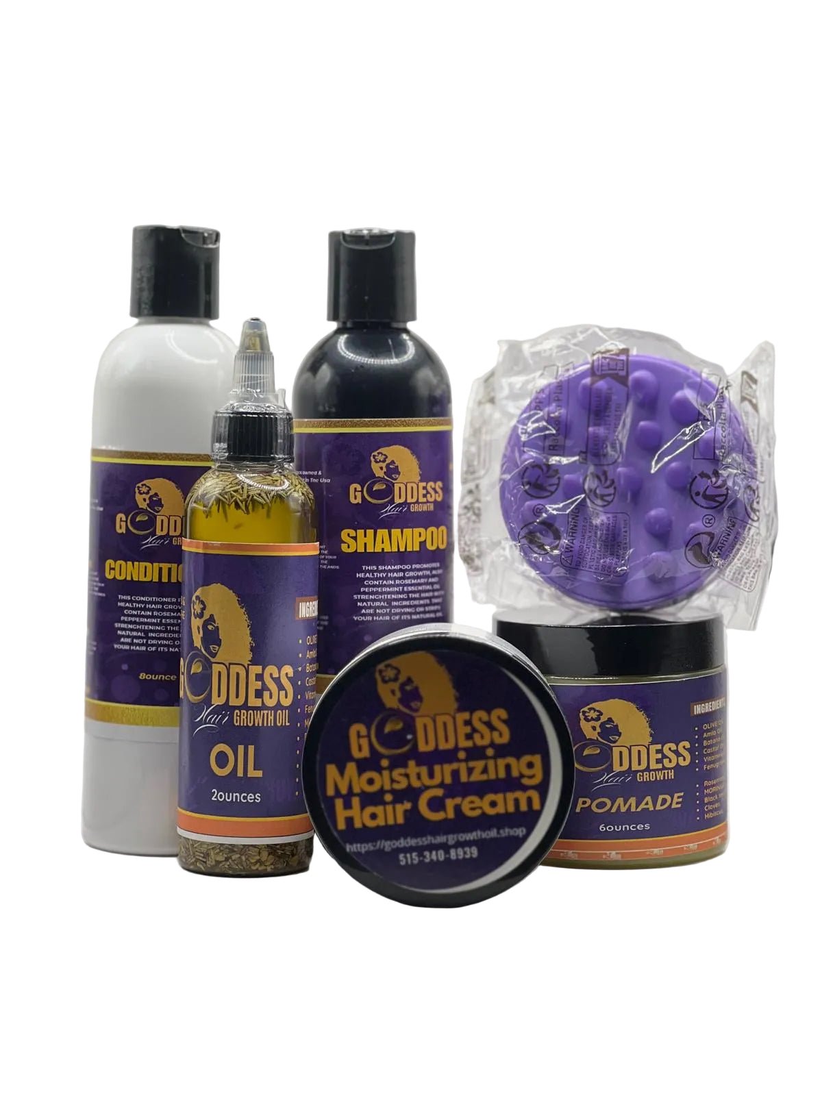 Goddess Complete Hair Care Set – Nourish, Protect & Shine - Goddesshairandskin