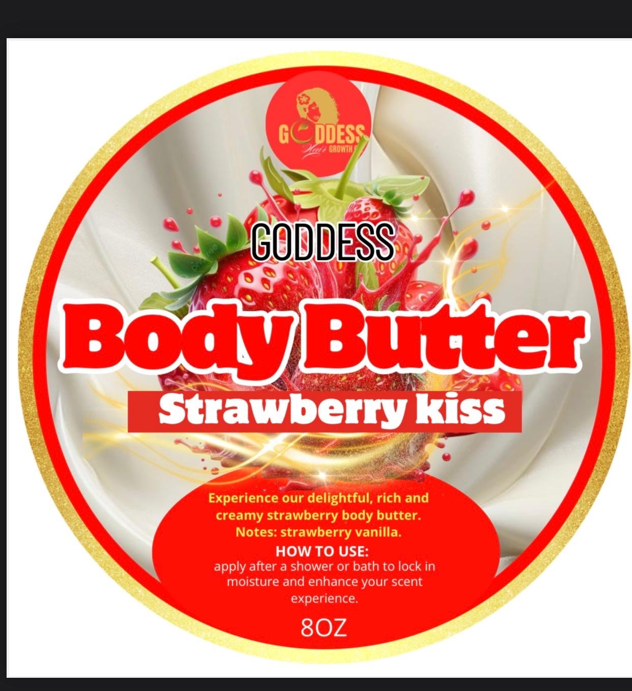 Strawberry kiss - Goddesshairandskin