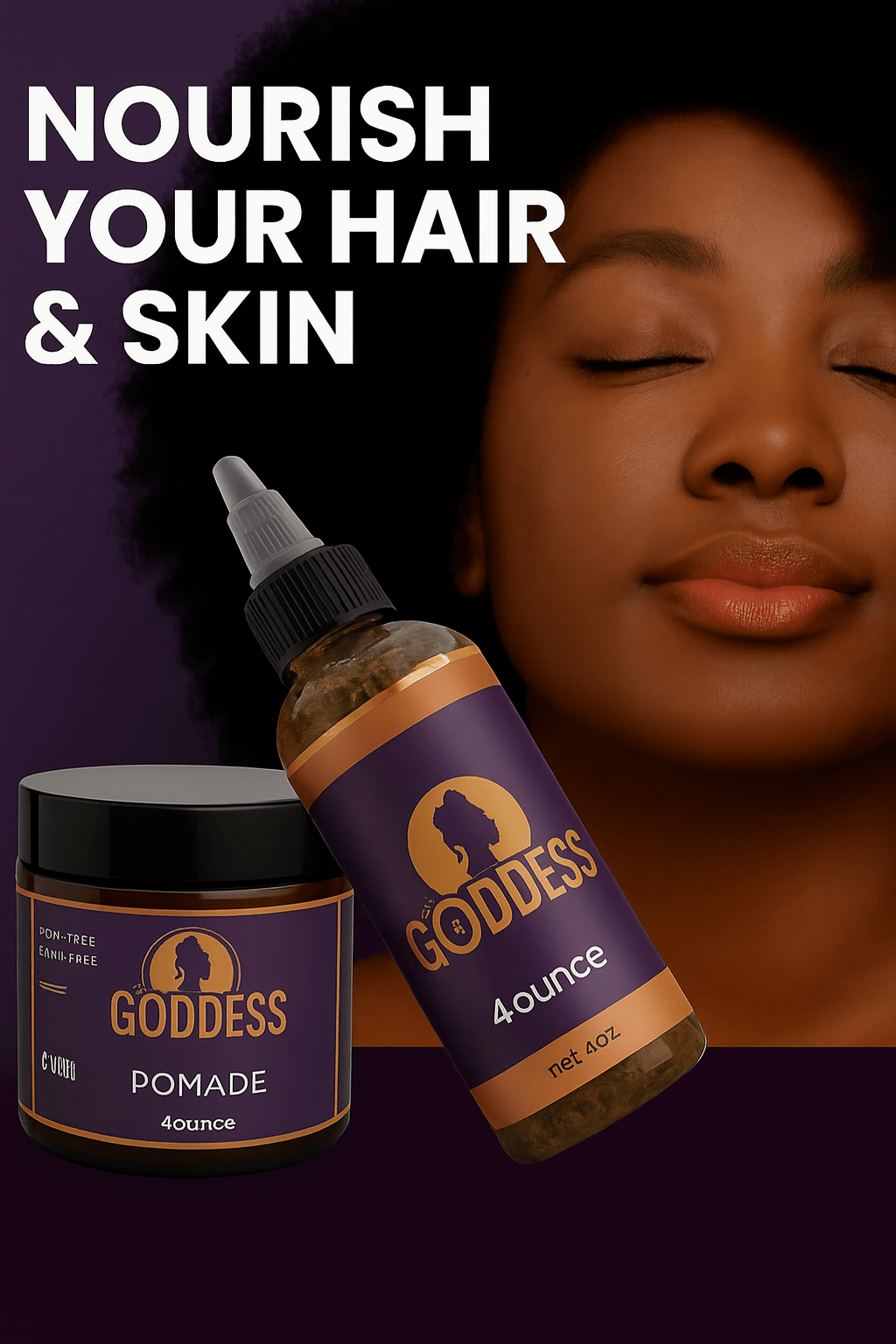 Pomade and Oil Set – Smooth, Nourish & Add Shine - Goddesshairandskin