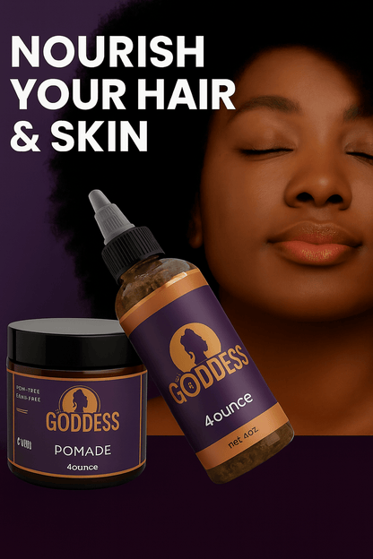 Pomade and Oil Set – Smooth, Nourish & Add Shine - Goddesshairandskin