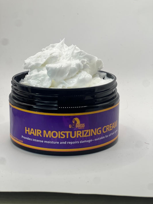 Goddess Moisturizing Hair Cream – Hydrate, Smooth & Protect - Goddesshairandskin