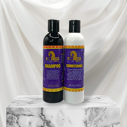 Goddess Shampoo & Conditioner Set – Nourish, Strengthen & Shine - Goddesshairandskin