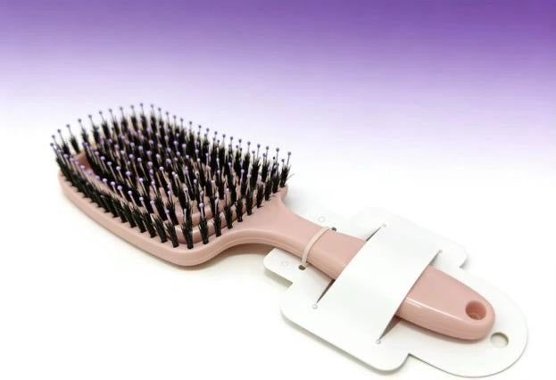 Boar Bristle Brush designed for smooth, shiny hair and effortless detangling, suitable for all hair types.