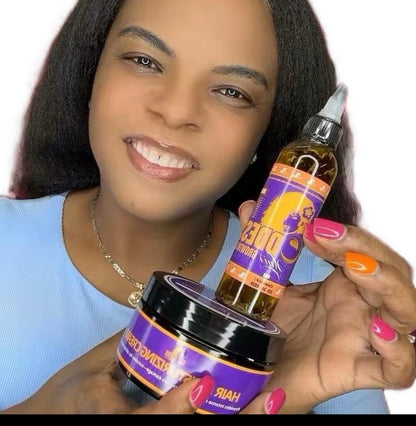 Goddess Length Retention Kit – Hair Growth Oil & Moisturizing Cream - Goddesshairandskin