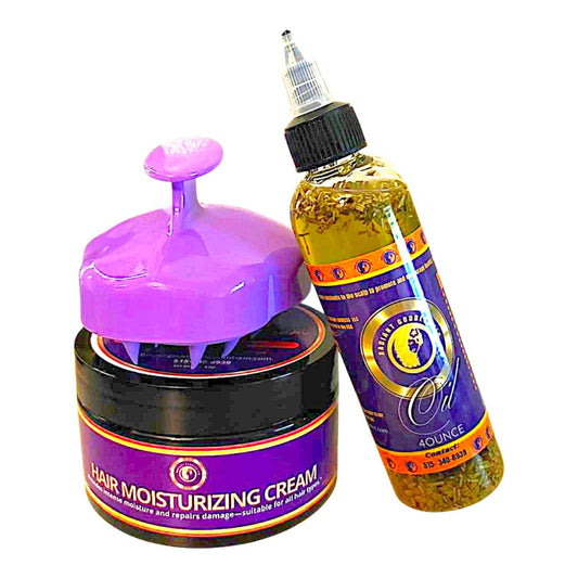 Radiant Goddess Length Retention Kit – Hair Growth Oil & Moisturizing Cream