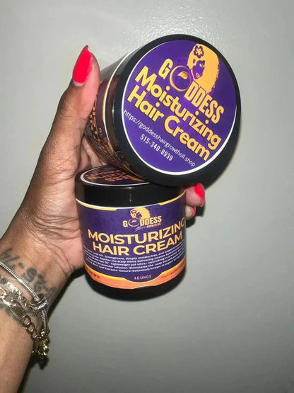 Goddess Moisturizing Hair Cream – Hydrate, Smooth & Protect - Goddesshairandskin