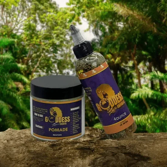 Pomade and Oil Set – Smooth, Nourish & Add Shine - Goddesshairandskin